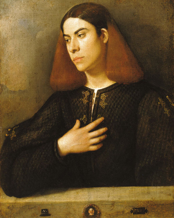 Giorgione, Ritratto di giovane (1500 circa), olio su tavola. Budapest, Museo di Belle Arti.